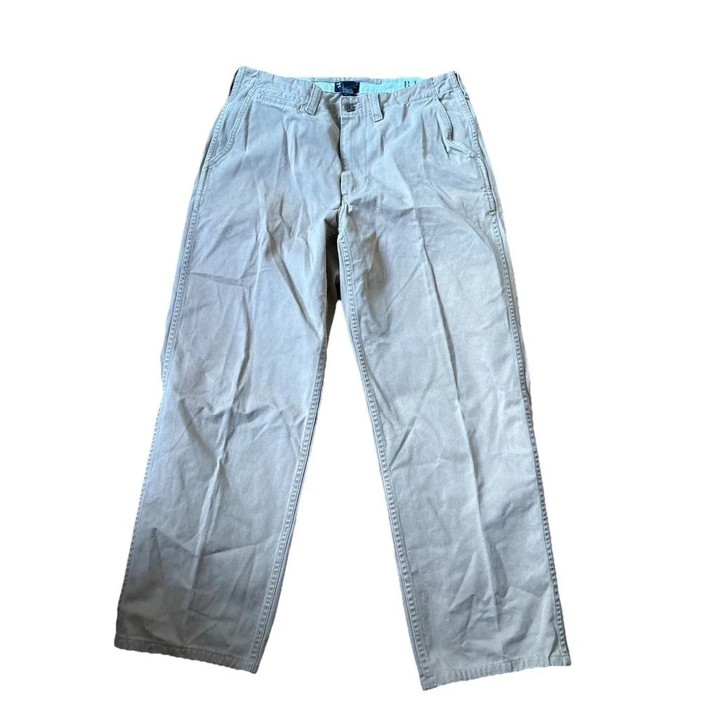 Vintage Polo Ralph Lauren Jeans Co RL67‎ Men's Khaki Chino Pants 33x32