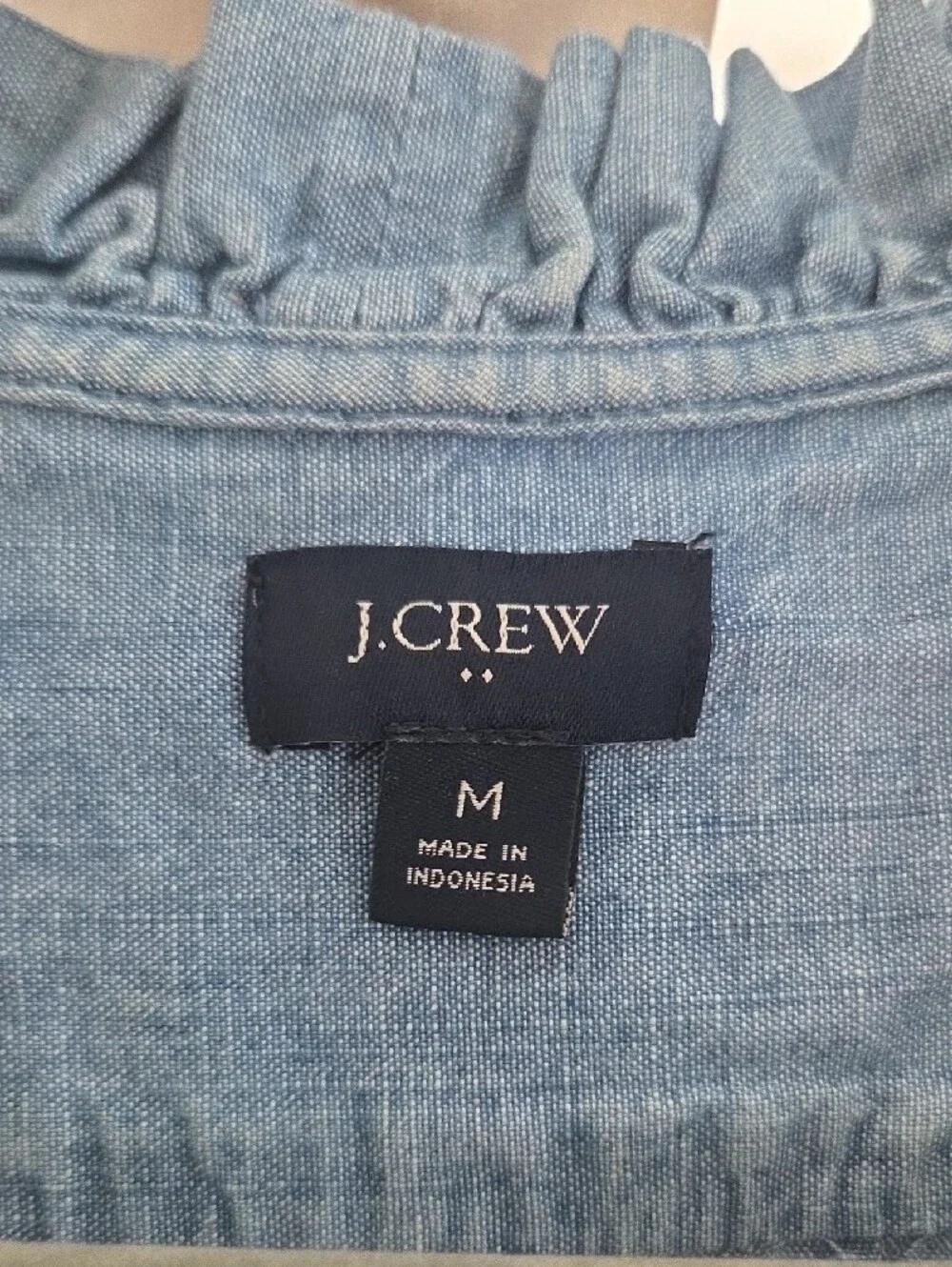 J. Crew sleeveless chambray
