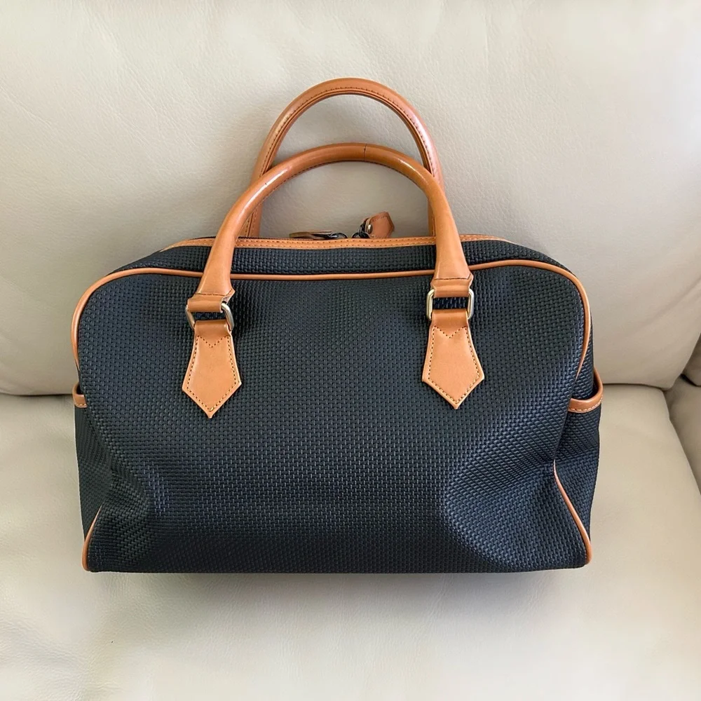 Yves Saint Laurent Black PVC Boston Bag