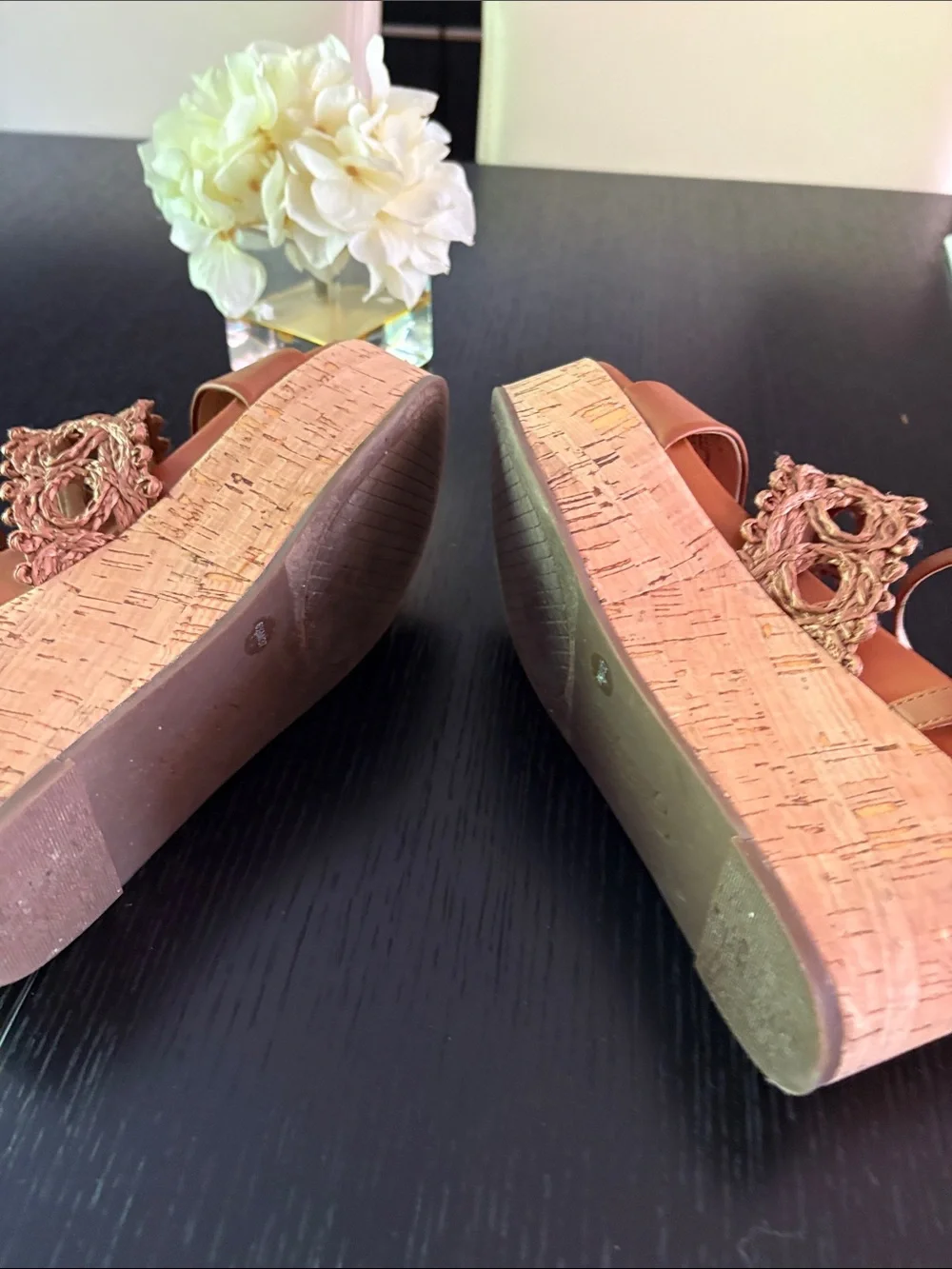 Jessica Simpson- Platform Wedge Sandals in Tan Brown- Women