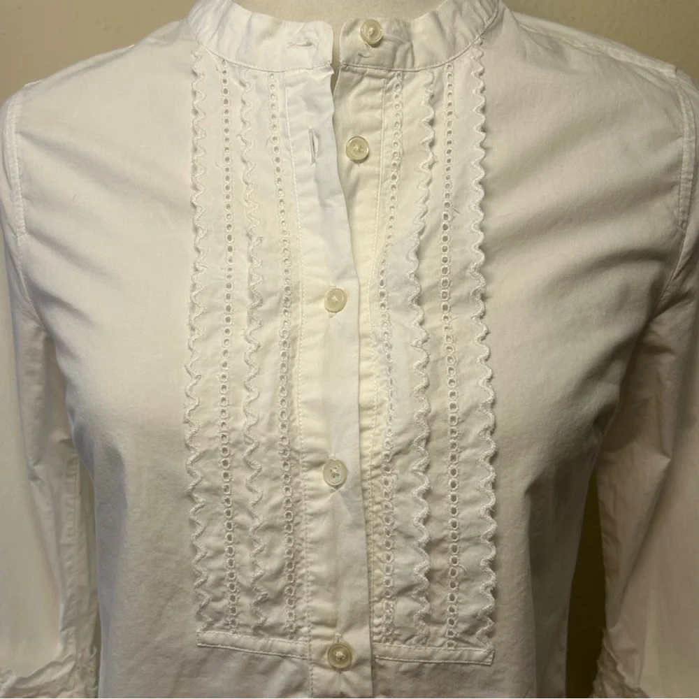 J. Crew eyelet chest