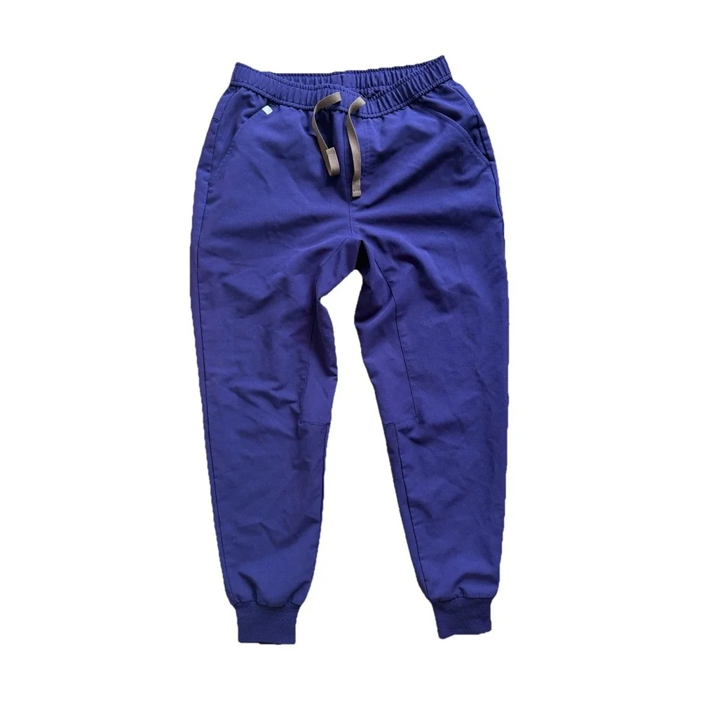 FIGS Tansen Purple Jogger Scrub Pants Men's Small Short