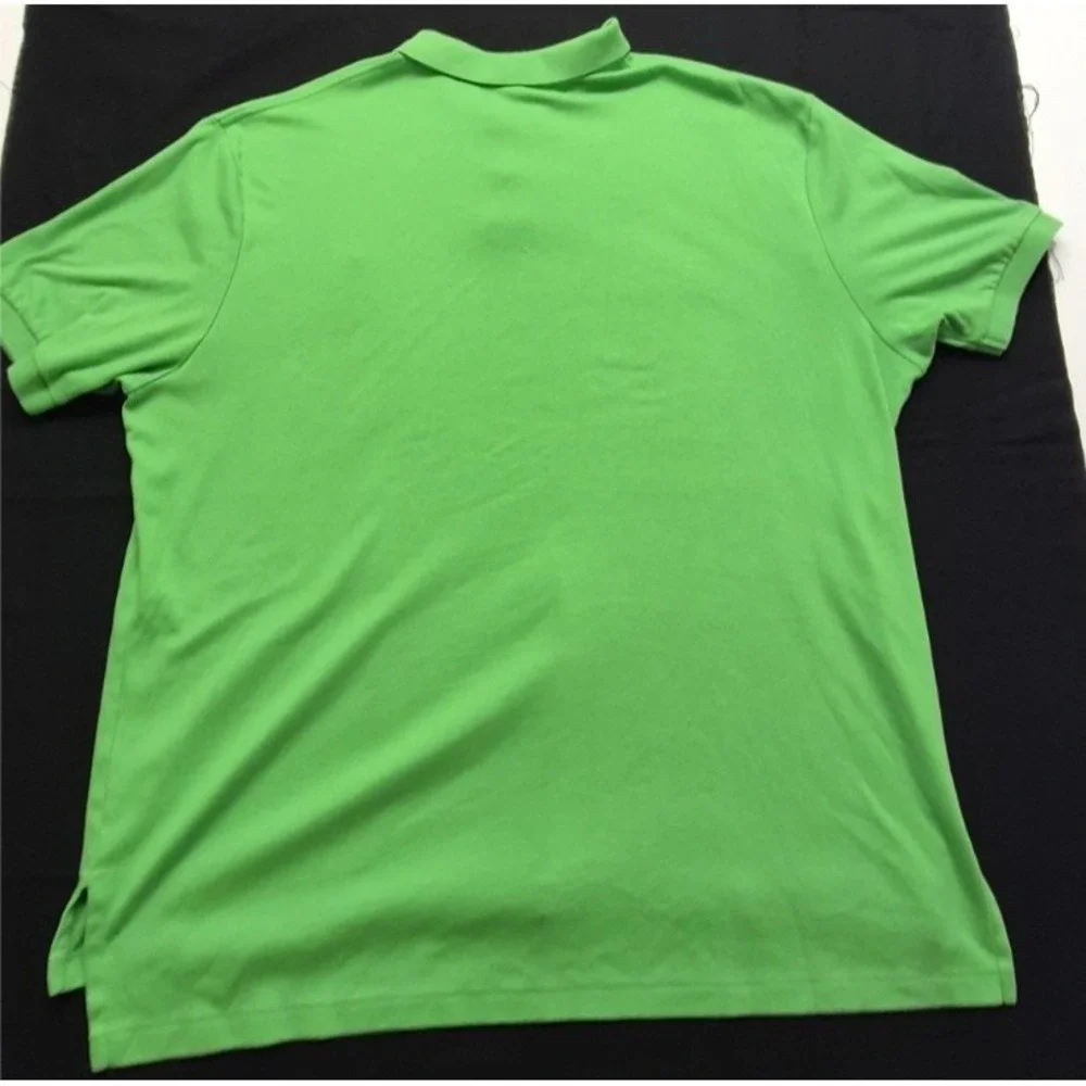 Polo Ralph Lauren men's‎ bright green polo shirt XXL orange  pony logo Cotton