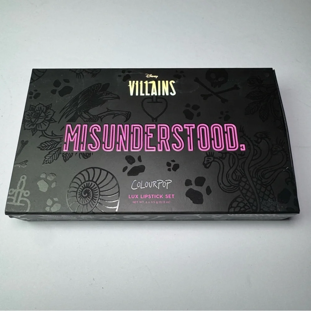 COLOURPOP Disney Villains‎ Misunderstood Luxe Lipstick Set Crème and Matte NEW