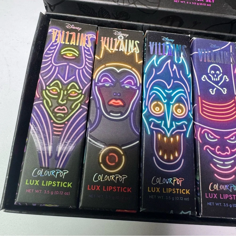COLOURPOP Disney Villains‎ Misunderstood Luxe Lipstick Set Crème and Matte NEW