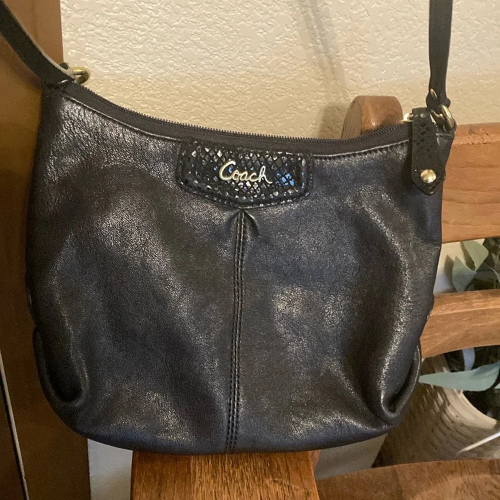 Coach Ashley Leather Swingpack Crossbody Bag EUC