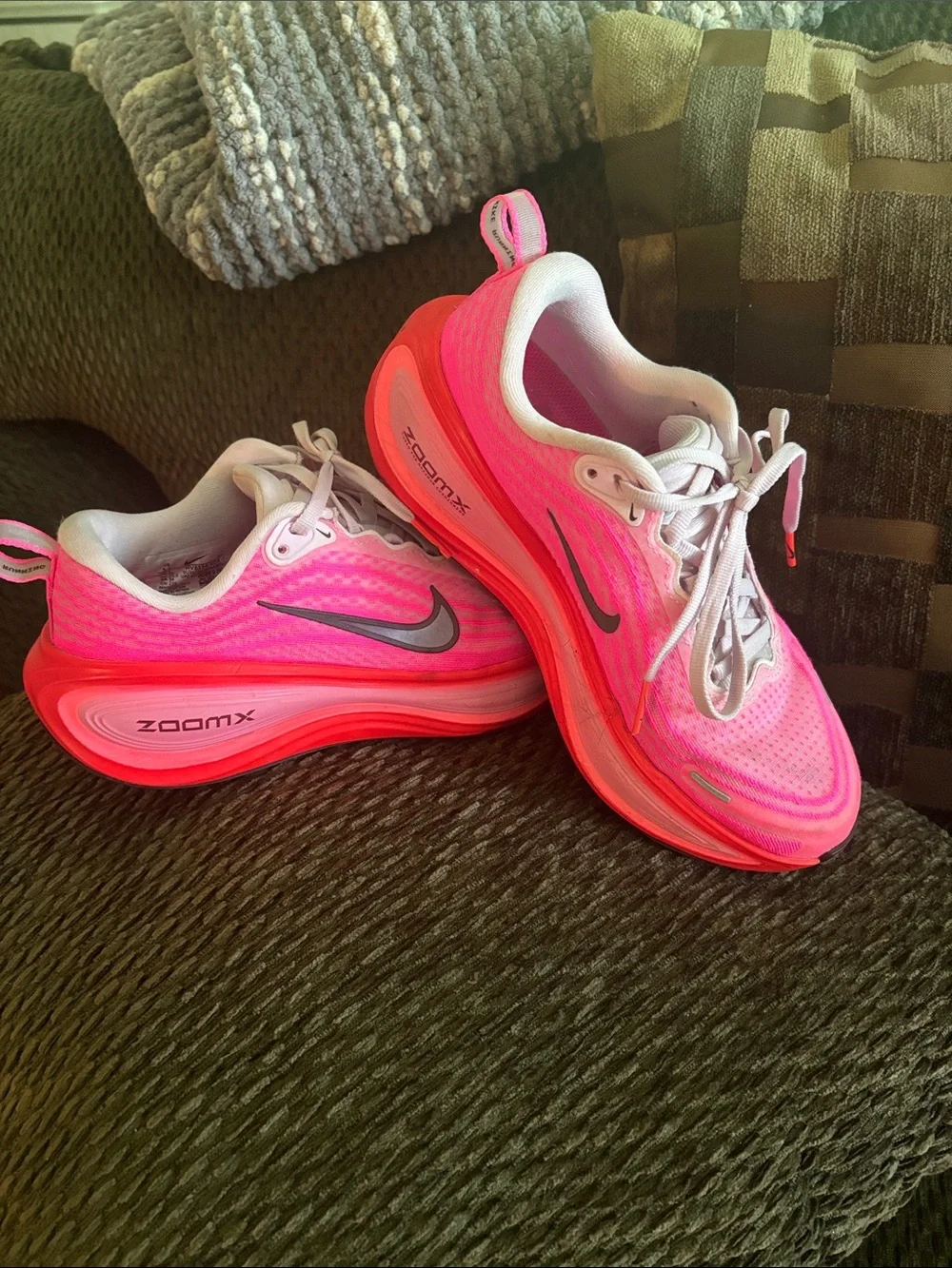 Nike Women’s Hot Pink and White ZoomX Running Shoes