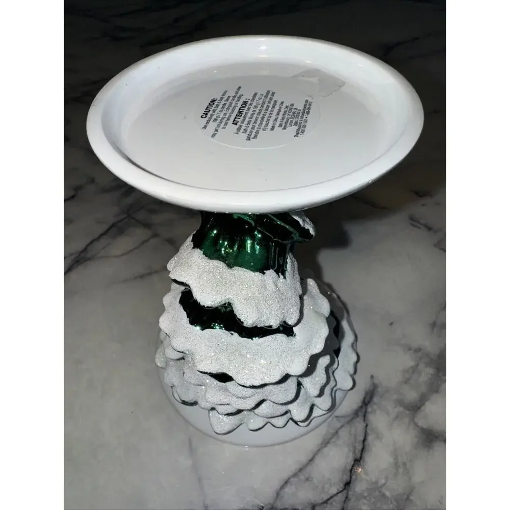 NEW Bath And Body Works Christmas TREE MOUSE Single‎ Wick Candle Pedestal Holder