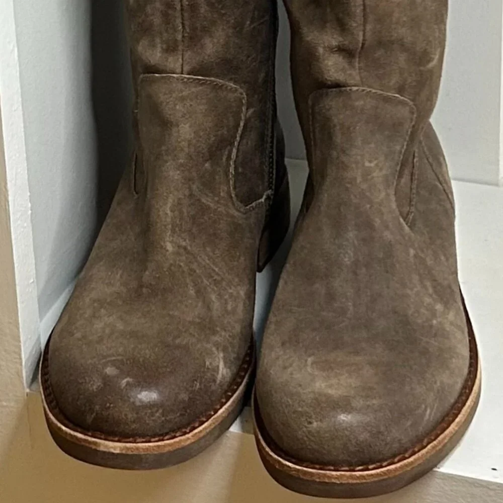 Kork-Ease Womens Suede Round Toe Knee-High Boots  Size 6.5