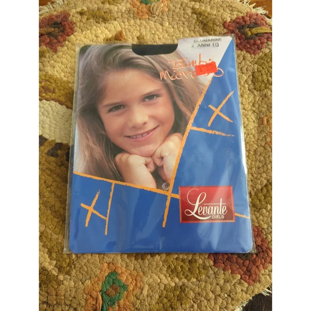 New Levante Italy STOCKINGS CHILD SIZE Blue BluMarine‎ Size 2 - 1/3 Years