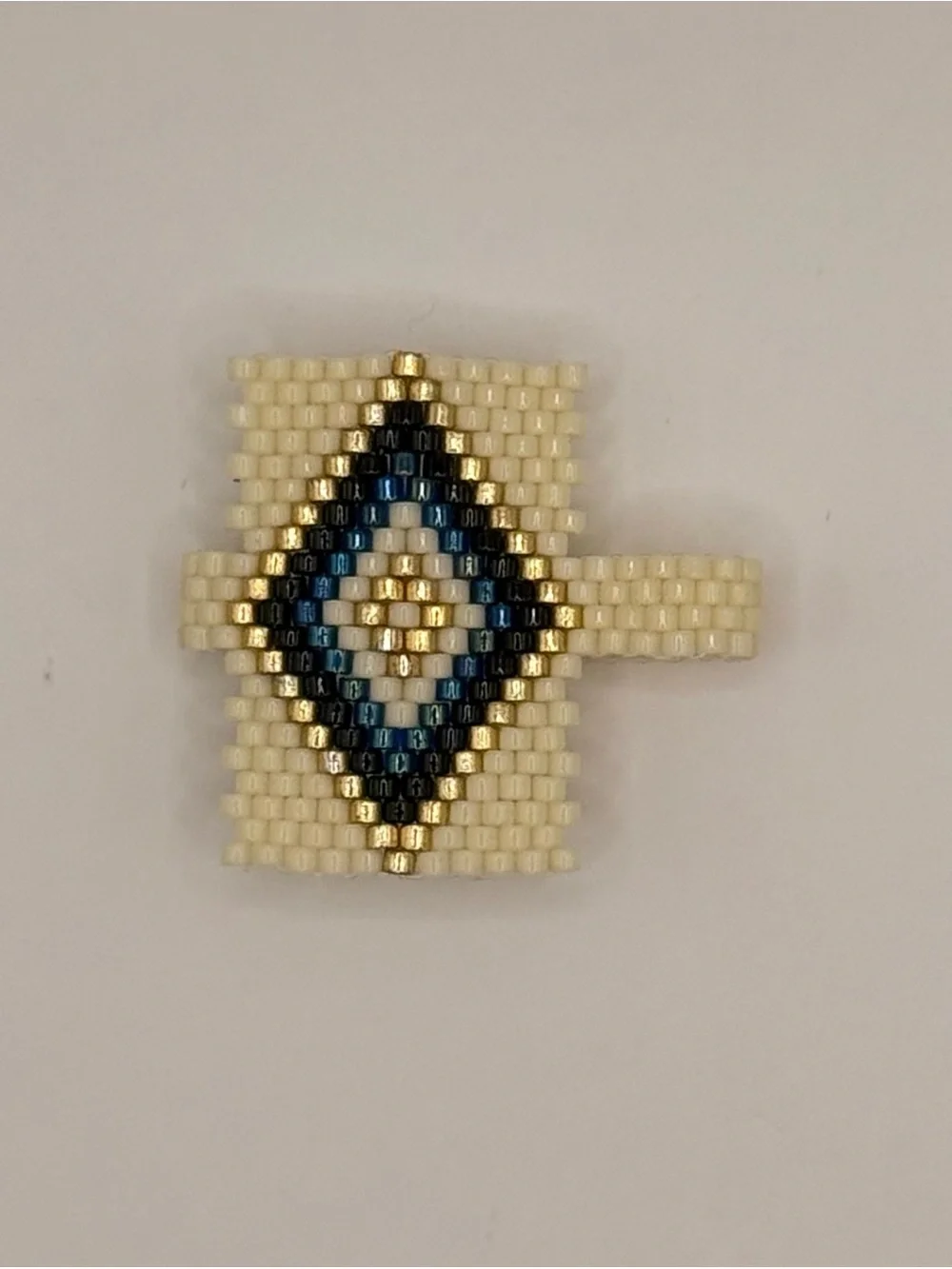 Handmade beaded ring