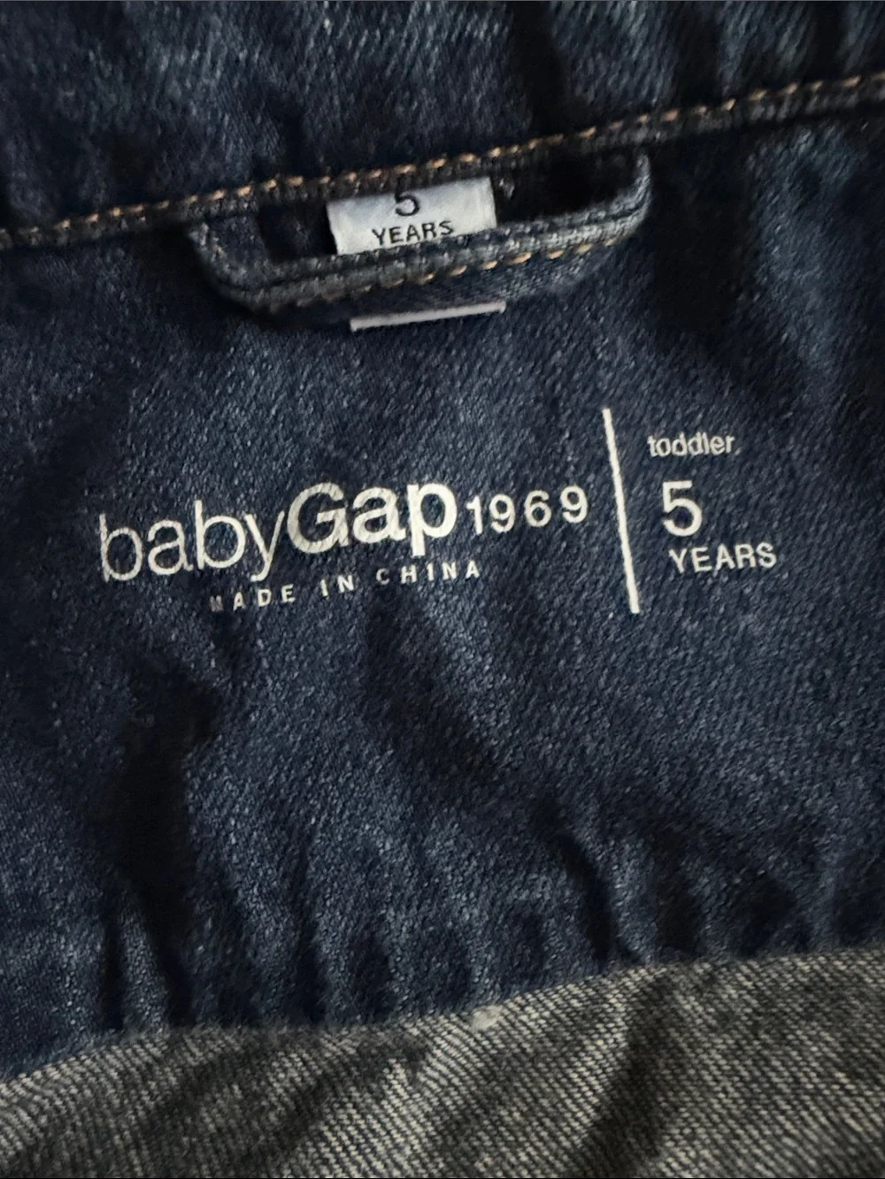 Baby Gap Denim Jean Jacket Dark Wash size 5T NEW