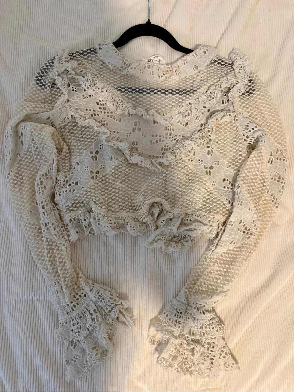 Anthropologie intricate crochet