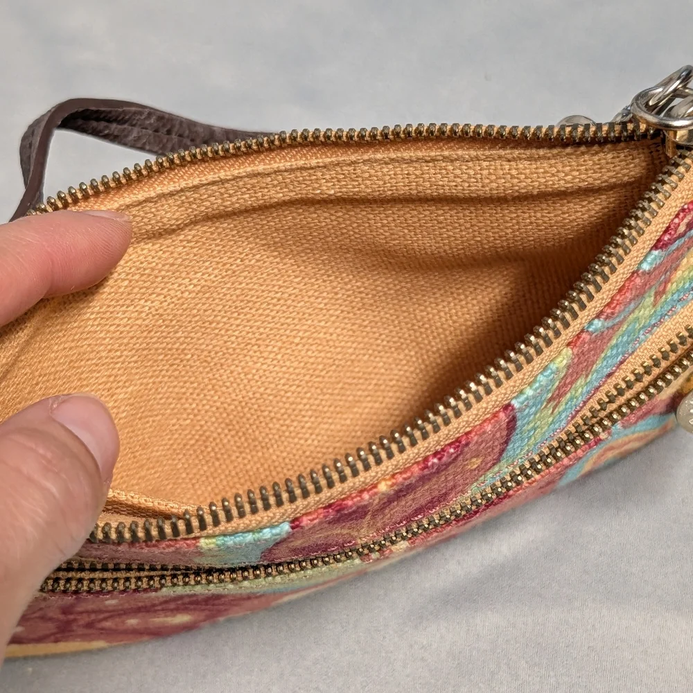 Spartina 449 Multicolor Paisley Wristlet with Turquoise Accents