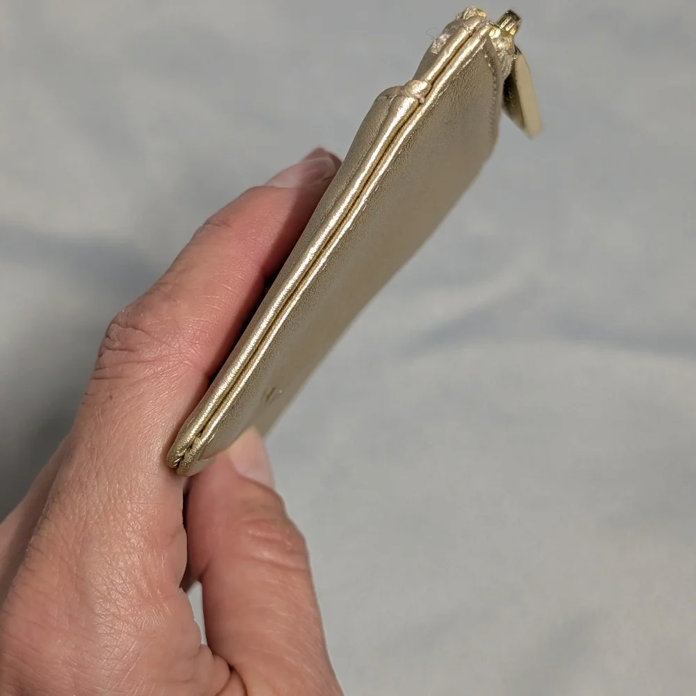 Katie Loxton Metallic Card Wallet - Gold
