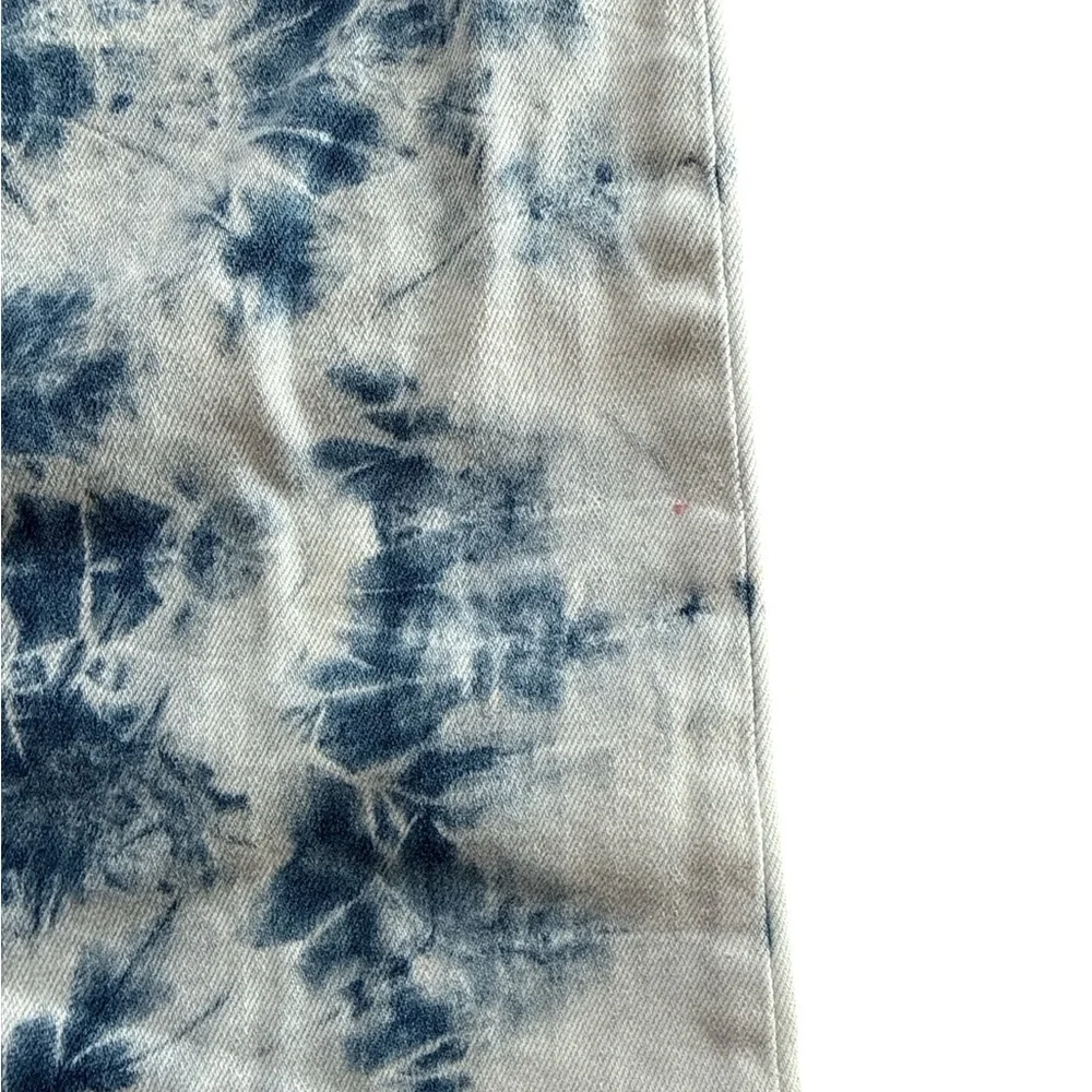 Tractr girls Blue & White Tie Dye Wide Leg Jeans – Size 7‎