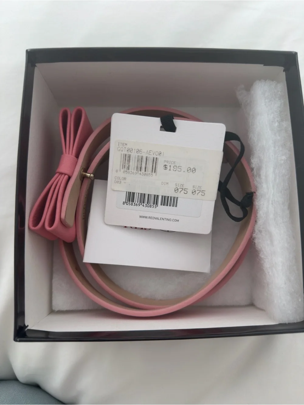 RED Valentino pink leather