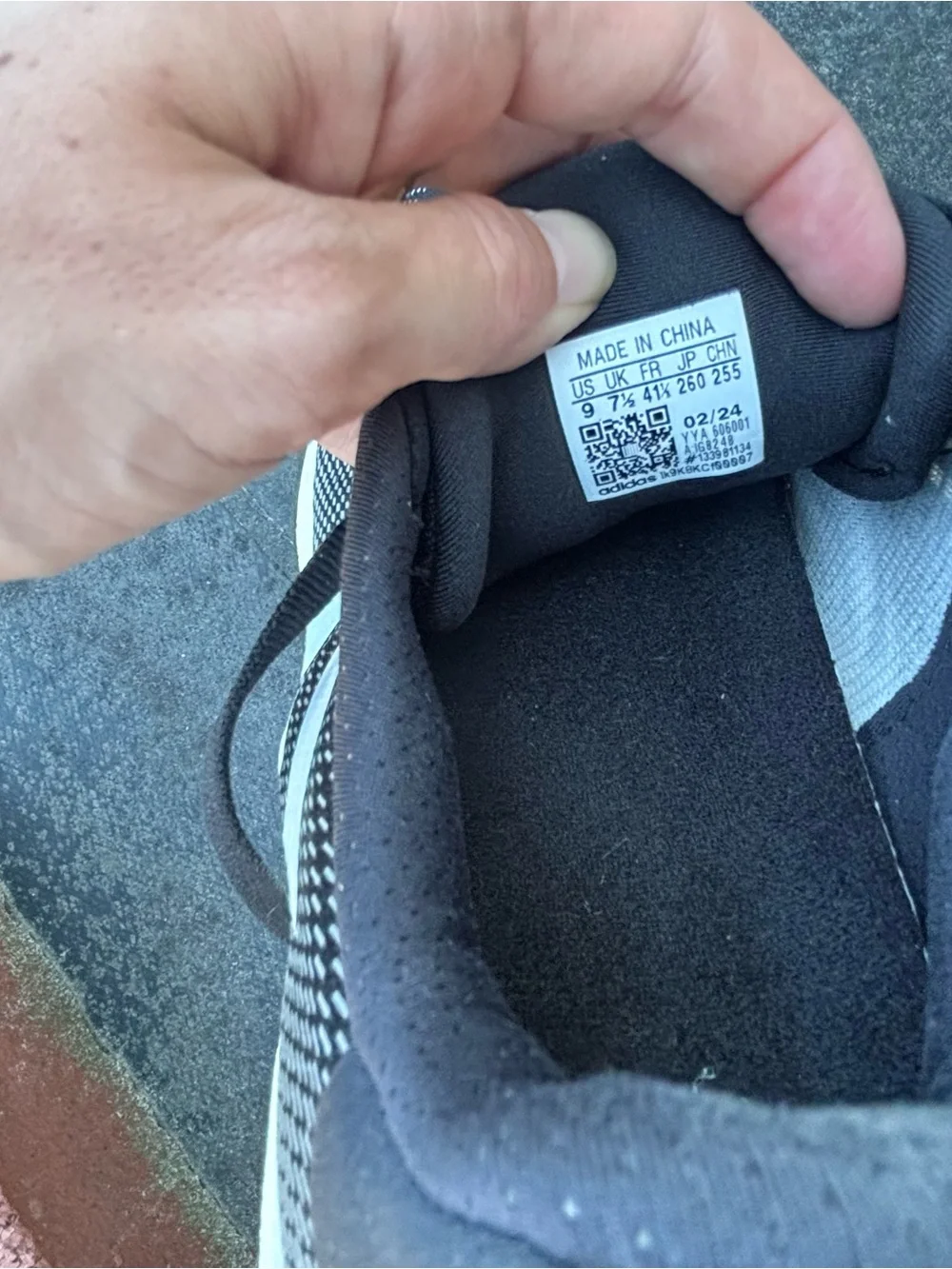 adidas midsole original size