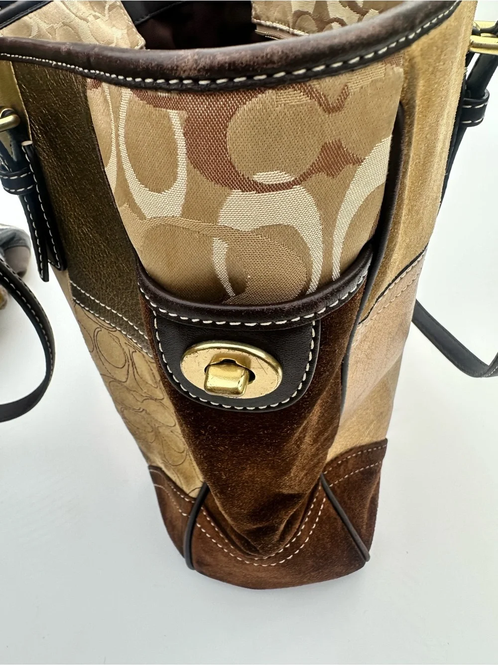 Coach patchwork tote