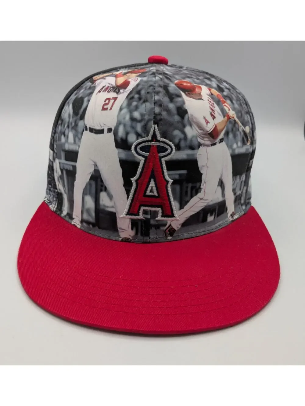 Los Angeles Angels Baseball Hat, Mike Trout Graphic, MLB, State Farm, Sixth Man