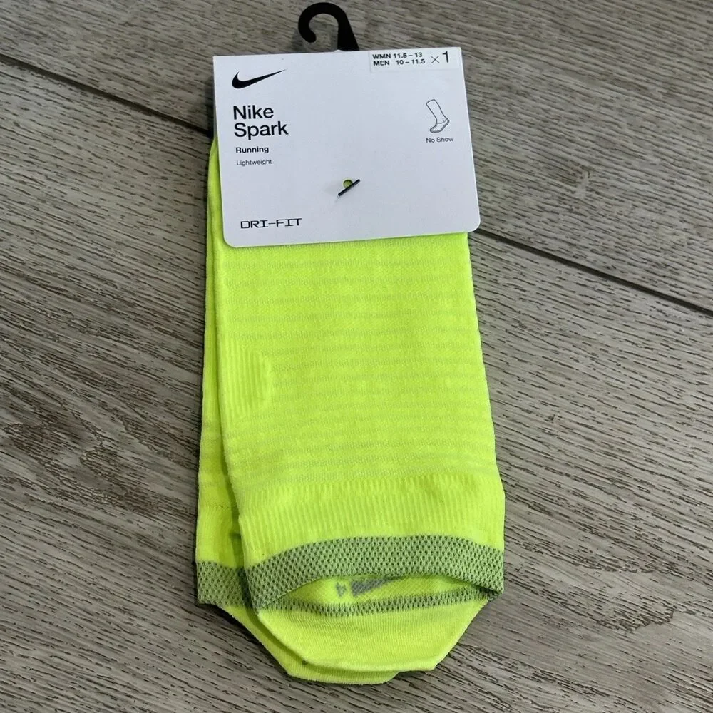 Nike Spark Running Dri-fit‎ Socks 10-11.5men/11.5-13wmn No Show NWT