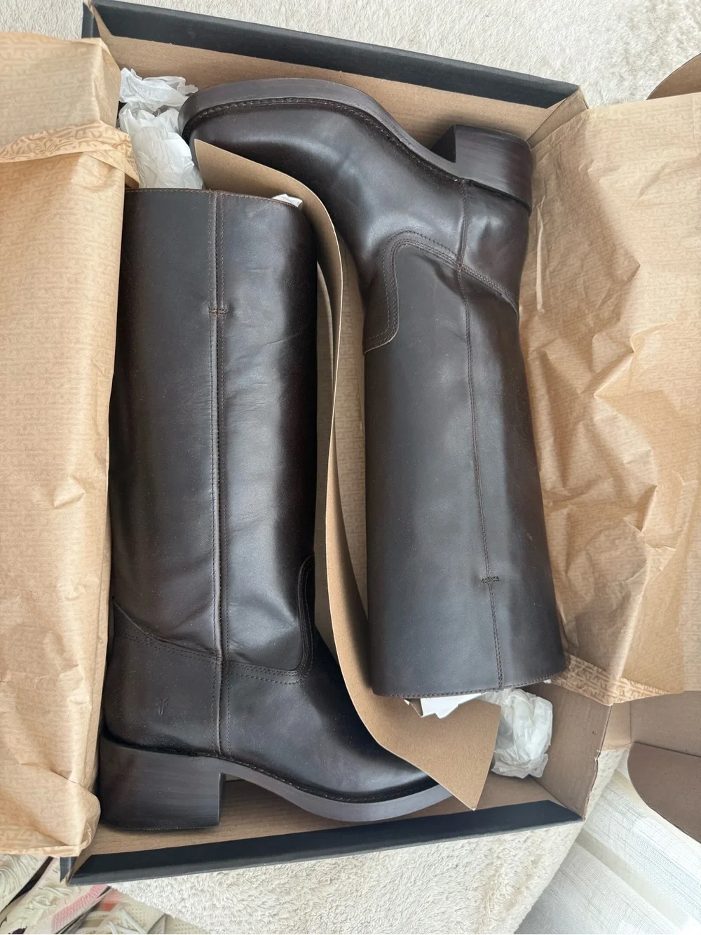 Frye welt leather footwear