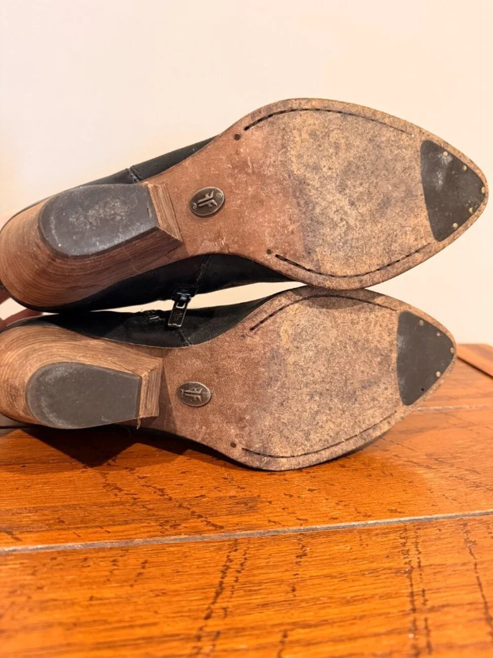 Frye black leather