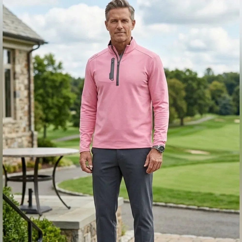 RLX Ralph Lauren All Gender Golf Luxury Jersey Pink Jacket S