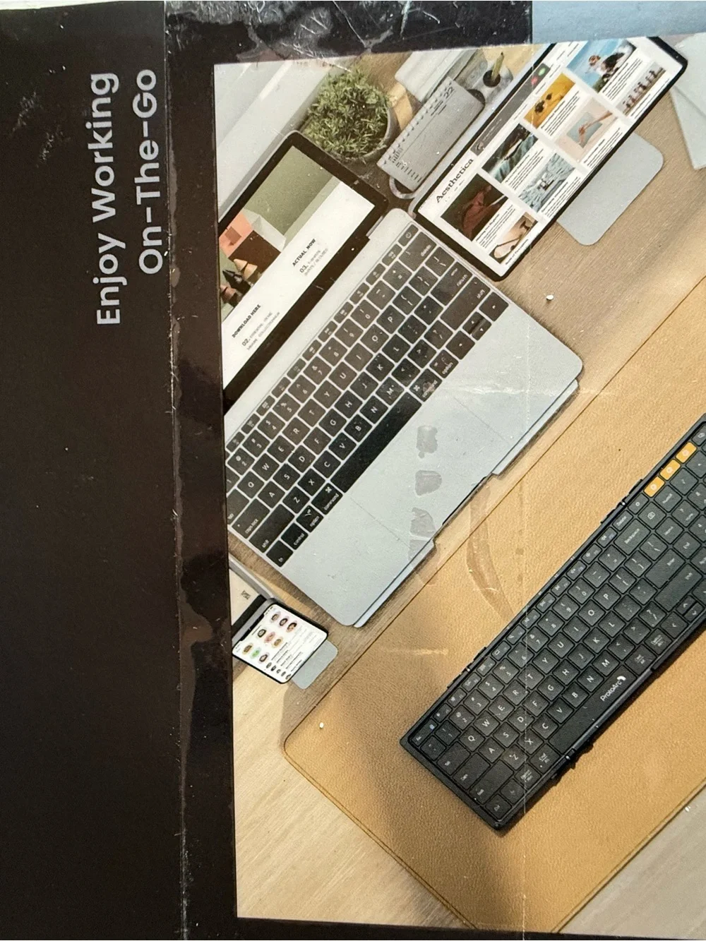 XK01 Foldable Wireless Keyboard - Black
