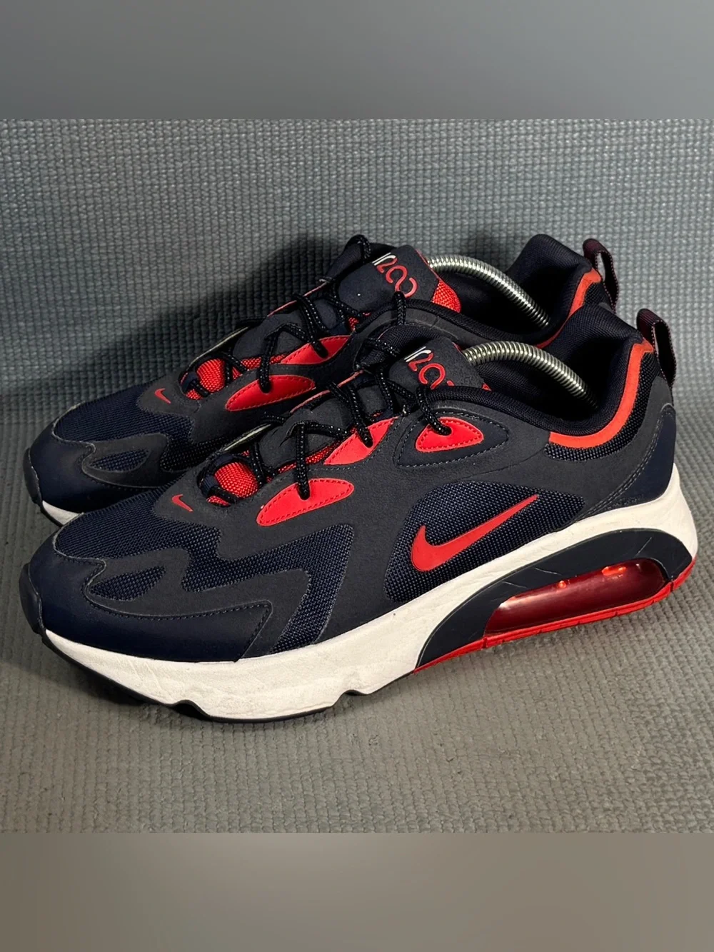 Nike Air Max 200 'Obsidian University Red' Shoes AQ2568-402 Men’s Size‎ 11.5