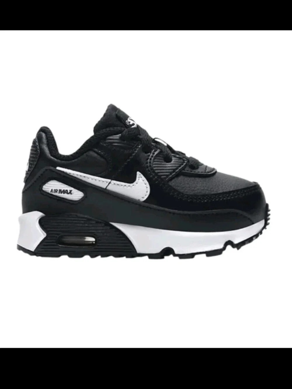 Nike Air Max Toddler 90 TD 'Black White Streetwear Sneaker 11C