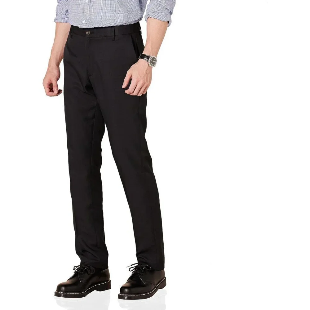 Men's Slim-Fit Flat-Front Dress Pant