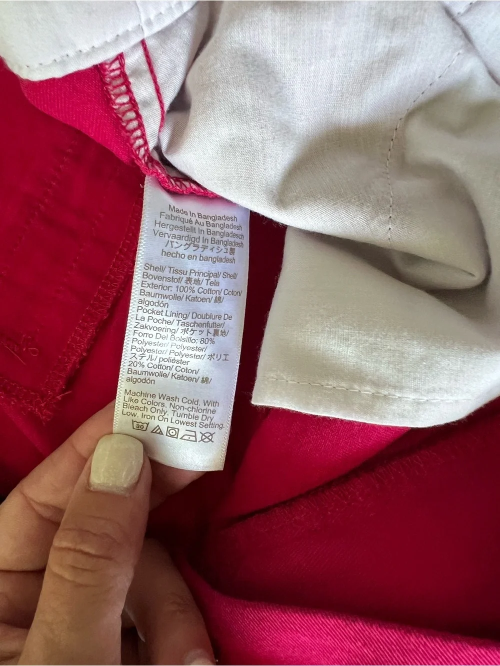 J. Crew deep pink