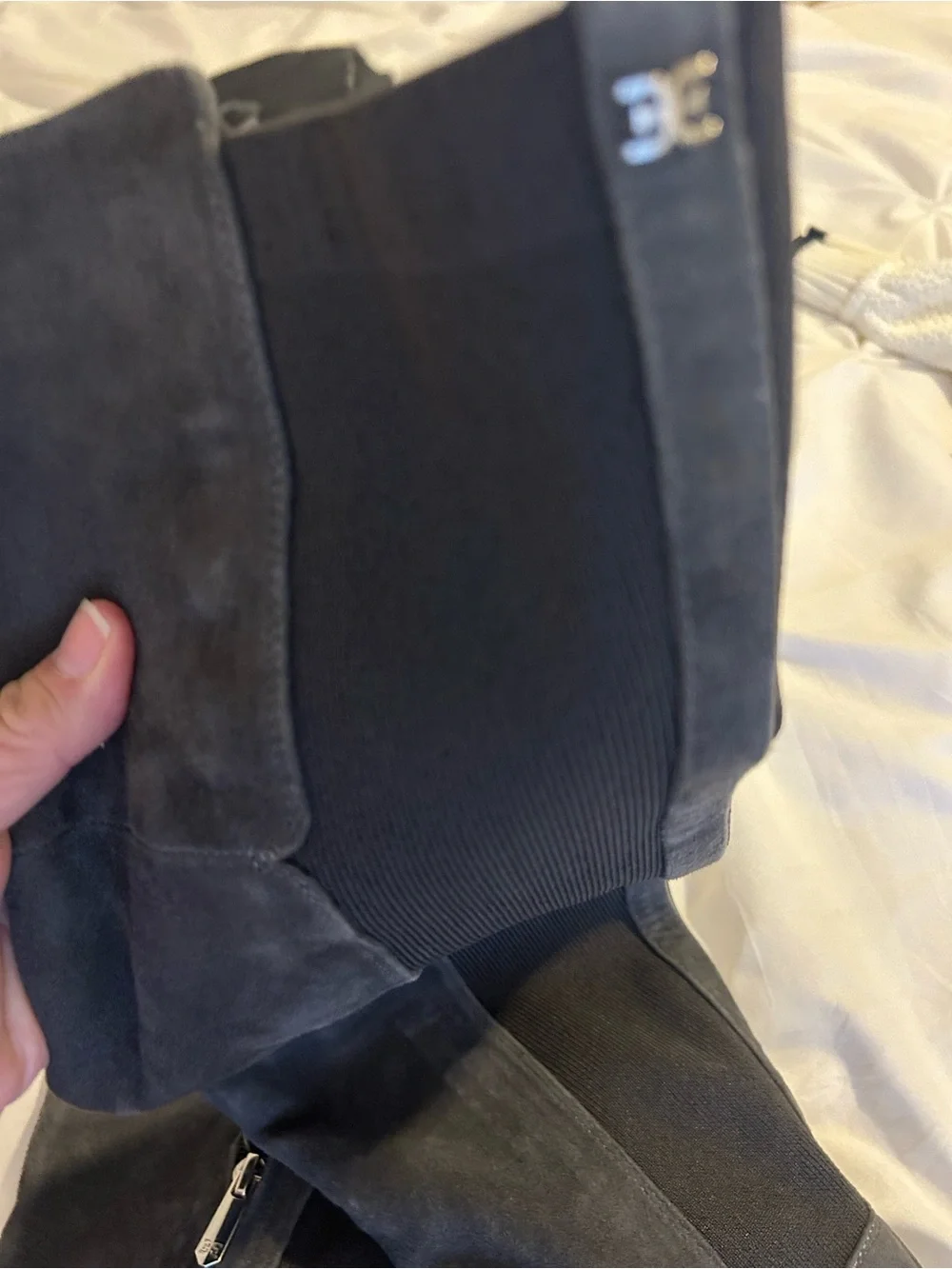 Sam Edelman Gray Over-the-Knee Suede Boots