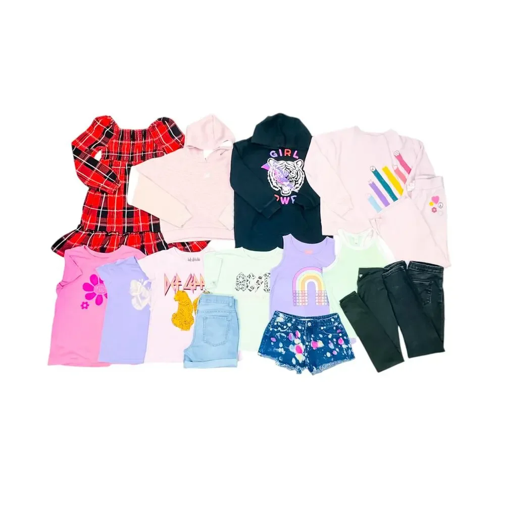 Levi’s Cat & Jack Girls Clothing Bundle Pants Sweater Shorts Dress Tops 10/12