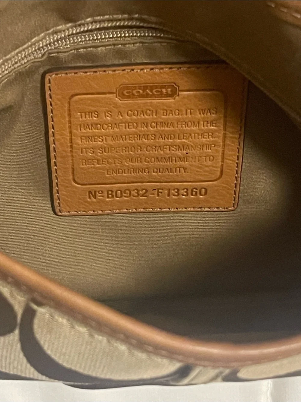 Coach shoulder bag