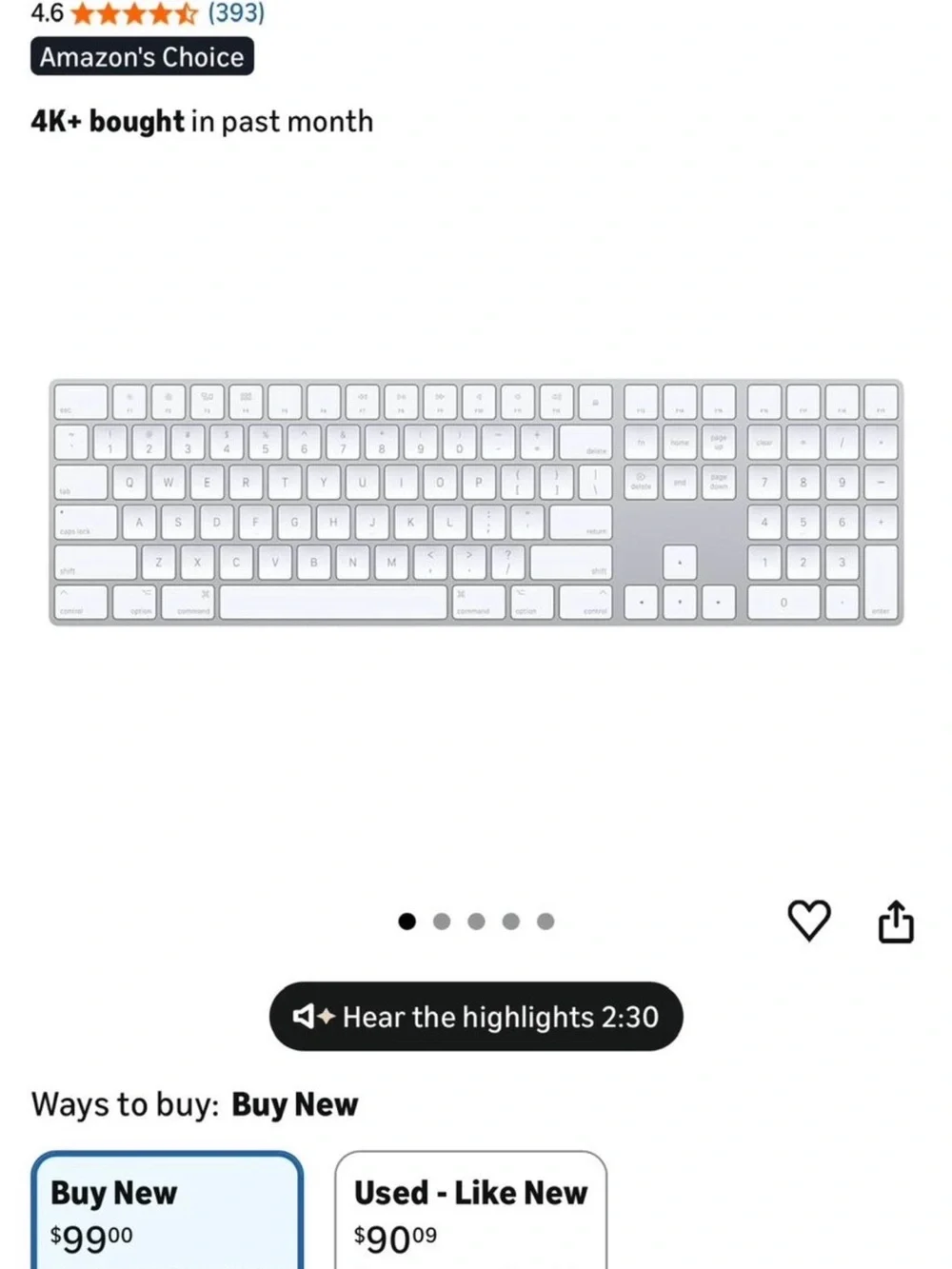 Apple magic keyboard