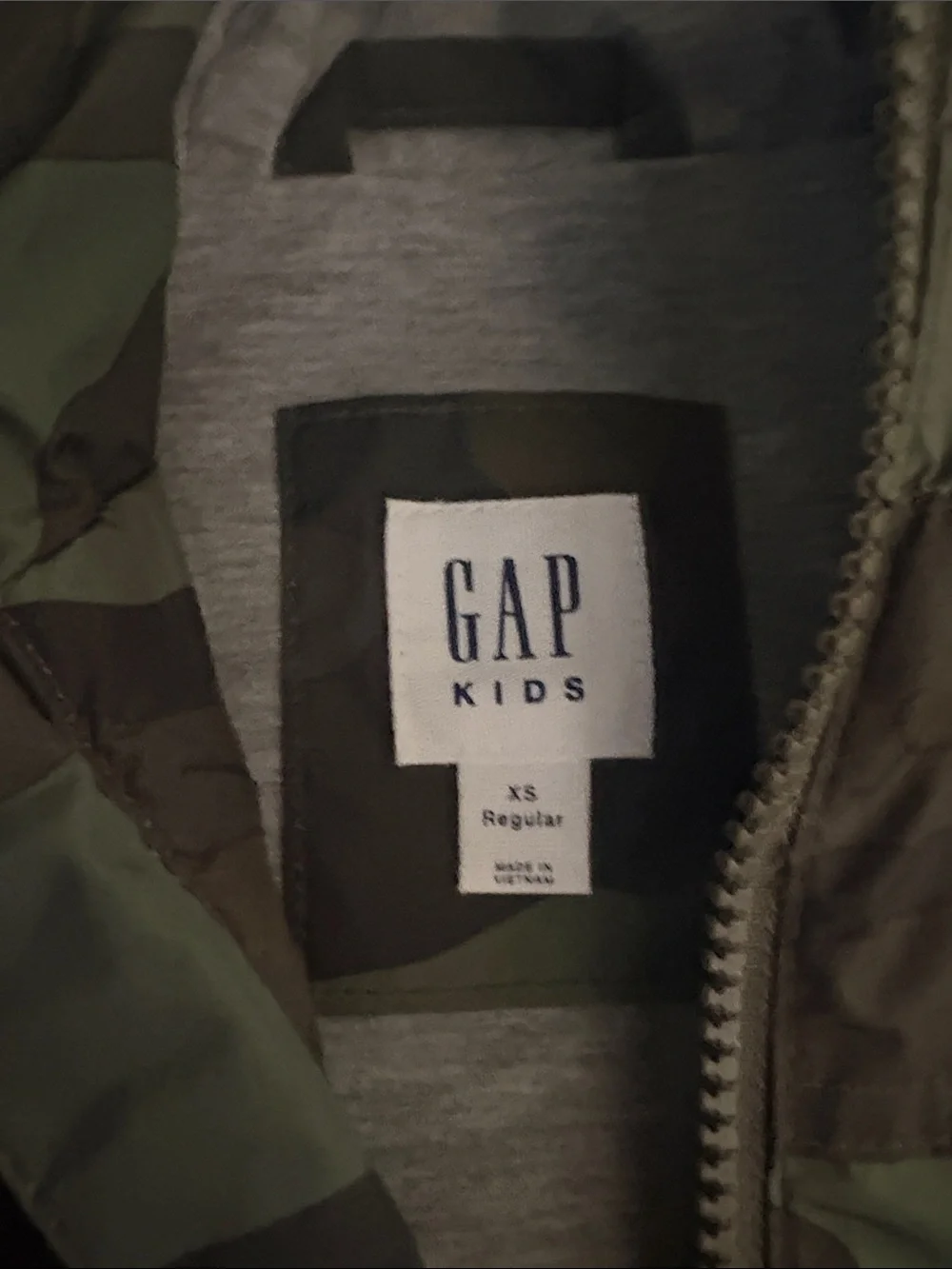 GAP camouflage hooded