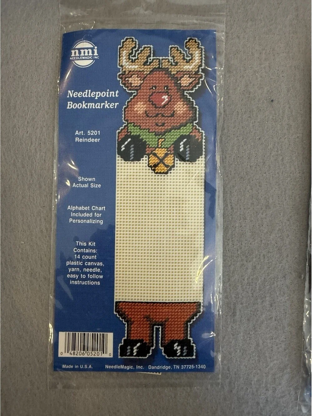 NeedleMagic Needlepoint Book Markers Christmas Set Of 3 New Sealed