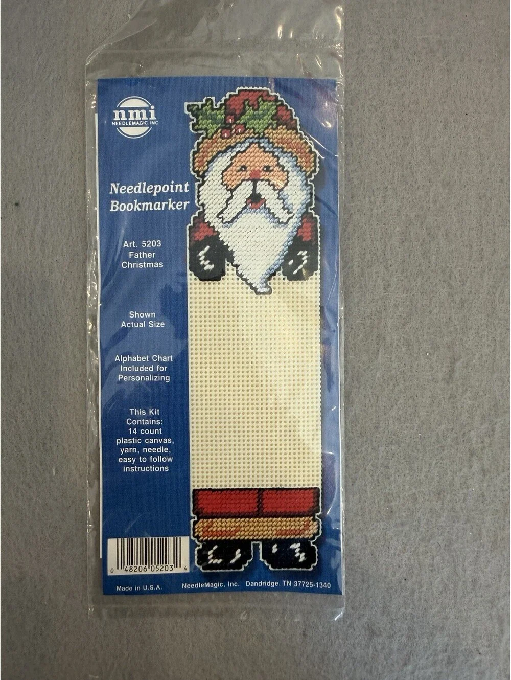 NeedleMagic Needlepoint Book Markers Christmas Set Of 3 New Sealed