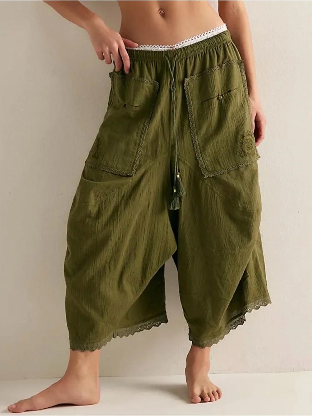 Free People Good Intentions Lounge Pants. NWT. Capulet Olive