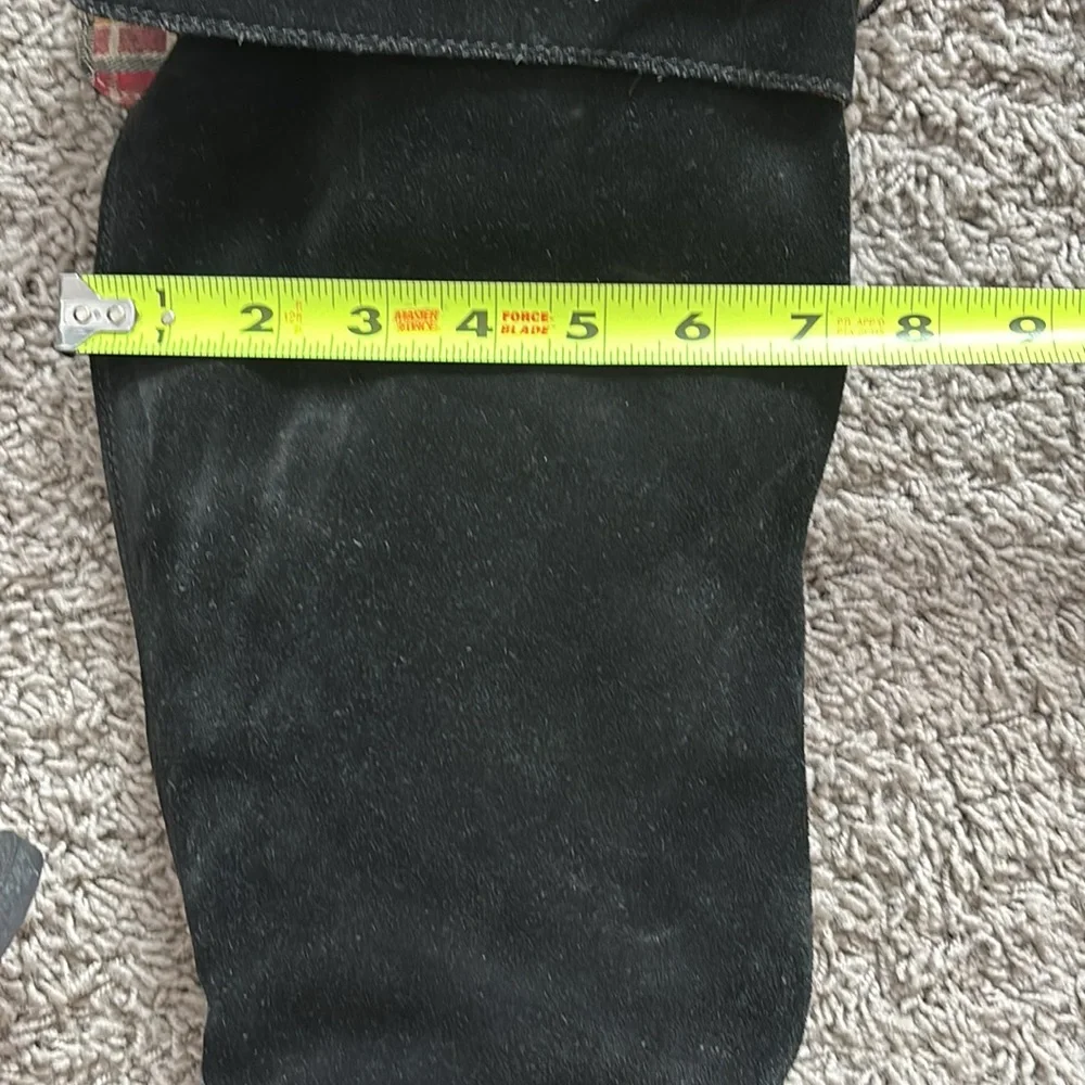 Sperry Top Sider Black Suede Knee-High mocassin Boots