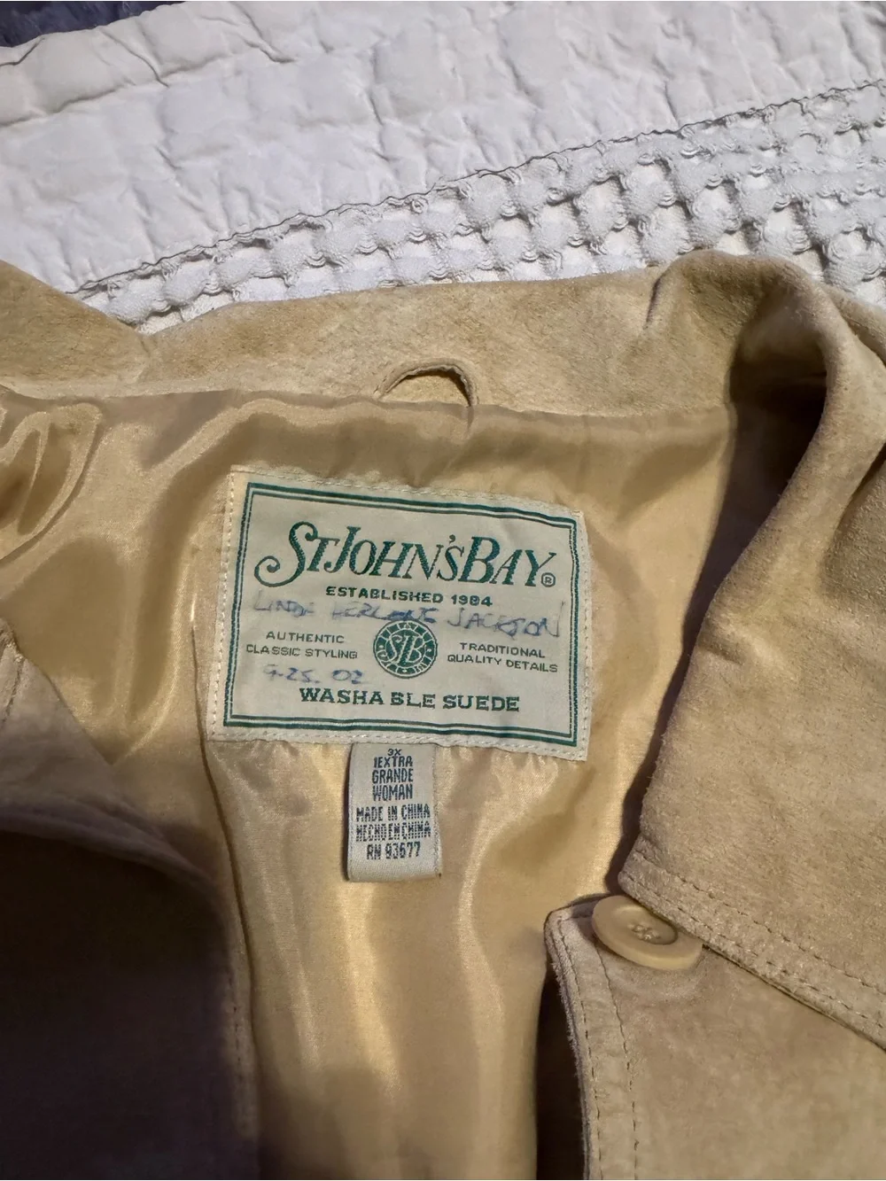 St. Johns Bay soft suede