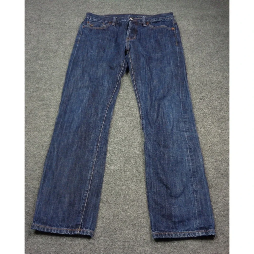 Outerknown SEA Jeans Selvedge Denim Mens 32x32 Button Fly Local Straight Fit