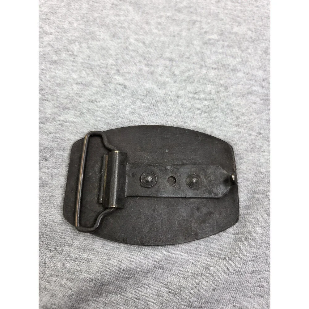 Vintage Wild Country Bull Longhorn Solid Brass Belt Buckle