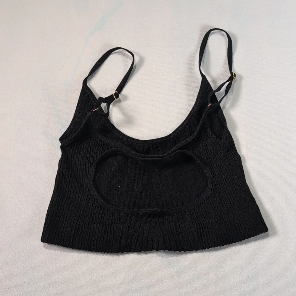 Free People Intimately Black Kickback Seamless Bra