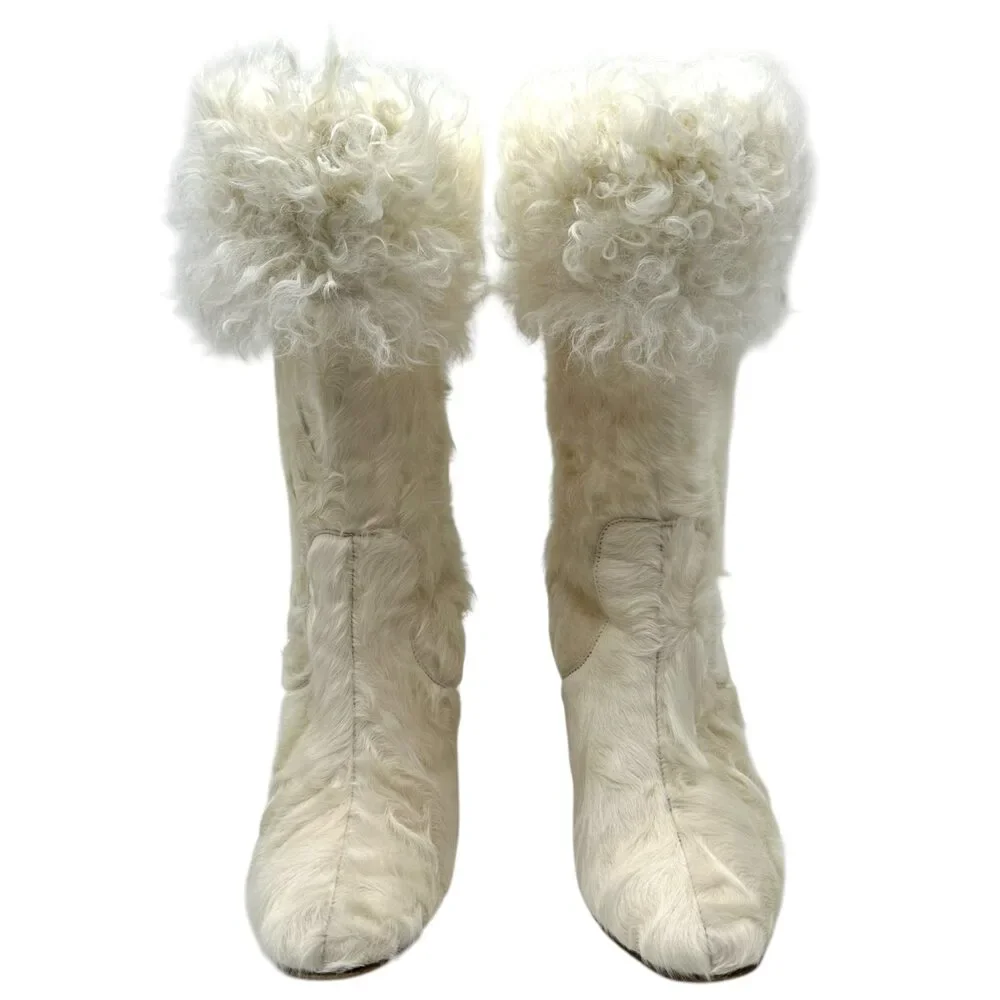CHANEL ivory mongolian