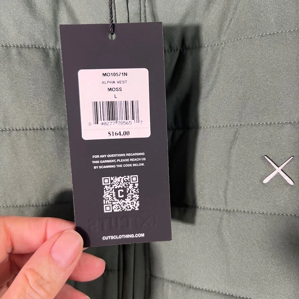 Cuts Clothing vest branding utility