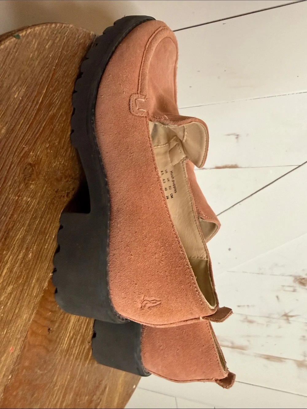 Hush Puppies suede loafer