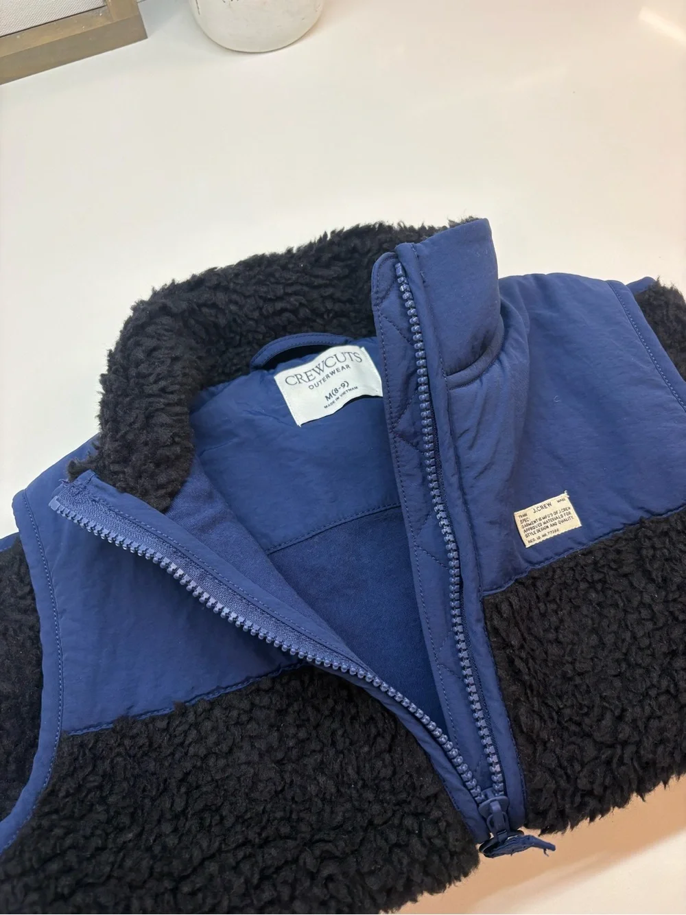 Crewcuts pocked between